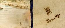 ⭐ 1885 Watercolour. Dated and Signed. - Photo 4