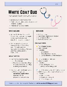 Medical School App Consulting and Review / Pre-Med Consulting