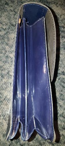 Dark Blue Handbag 14' wide X 11' high. VINTAGE! - Photo 3