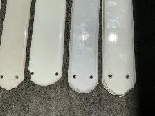5 Antique Porcelain All White Door Pushes ! - Photo 5