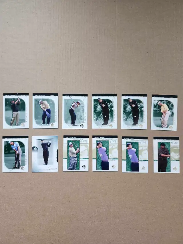 2001 Sp Authentic Preview Golf Cards