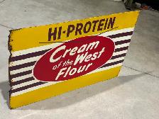 Metal Advertising Sign ("Hi-Protein Farine Cream of The West) - Photo 3