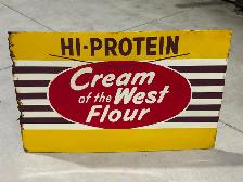 Metal Advertising Sign ("Hi-Protein Farine Cream of The West) - Photo 6