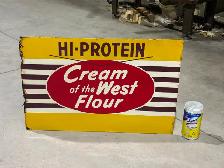 Metal Advertising Sign ("Hi-Protein Farine Cream of The West) - Photo 7