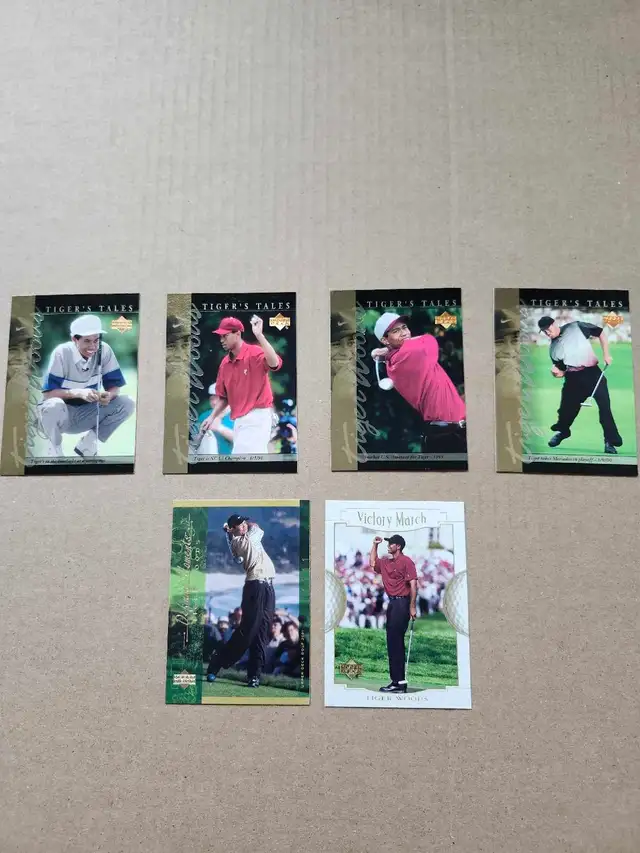 2001 Upperdeck Tiger Woods Golf Cards