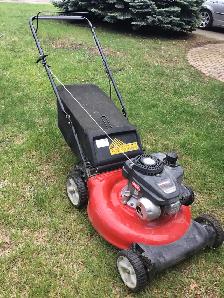 MTD Lawnmower 21'  Powermore 140 cc with rear bag  $120 - Photo 2