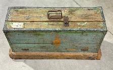 Vintage Unique Wooden Toolbox/Storage Chest- Metal Reinforcement - Photo 3
