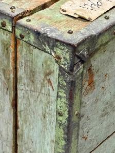 Vintage Unique Wooden Toolbox/Storage Chest- Metal Reinforcement - Photo 6