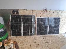 4 of 100watt solar panels (2new/2=1yr.) 2chg.controllers wiring