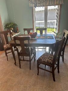 Solid oak dining room kitchen table for sale - Photo 5