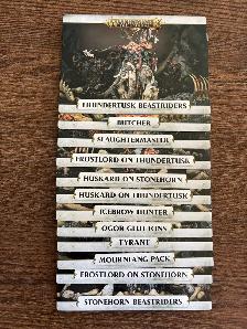Warhammer Age of Sigmar Ogor Mawtribes Warscroll Cards - Photo 2