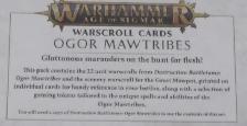 Warhammer Age of Sigmar Ogor Mawtribes Warscroll Cards - Photo 4