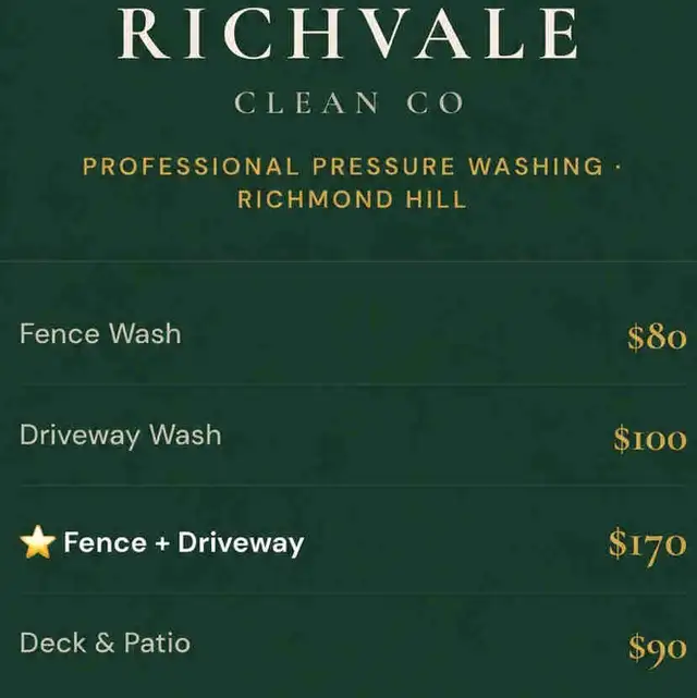 Fence/Deck/Patio Pressure Washing