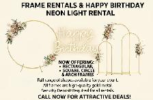 frames rental ( Gold rectangle frame, Arch frame , Circle frame) - Photo 8