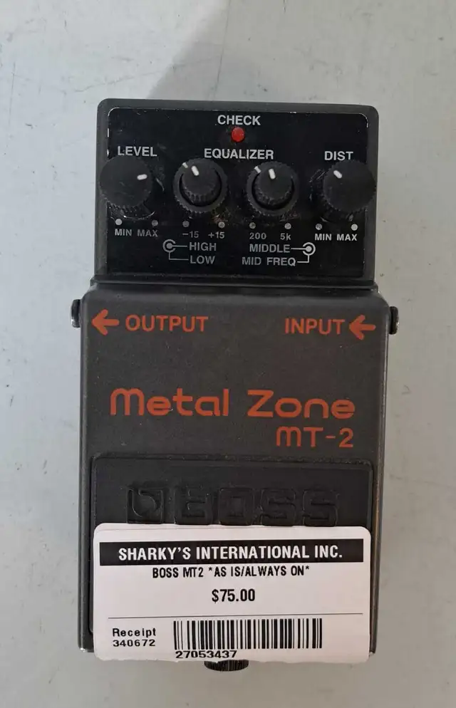 Boss MT2 Pedal AS IS (27053437)