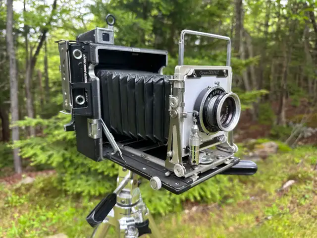 Graflex Crown Graphic 4X5 Lge Format Camera Bundle Working Clea
