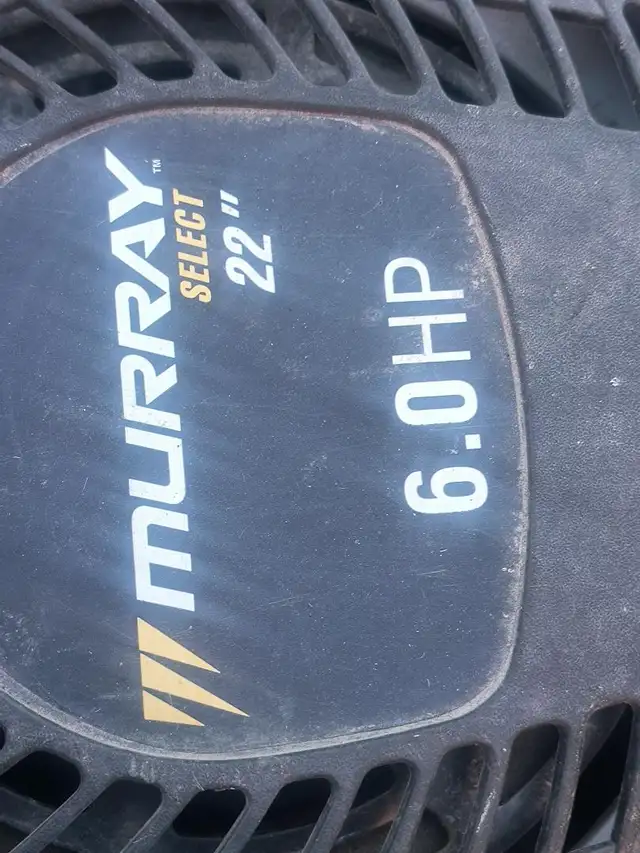6 hpGas Murray -22inch lawmower $10 -(needs a $30 gas tank)