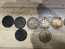 27 Antique large Canadian pennies from 1859 to 1920 - Photo 2