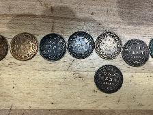 27 Antique large Canadian pennies from 1859 to 1920 - Photo 3