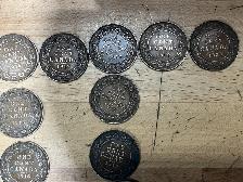 27 Antique large Canadian pennies from 1859 to 1920 - Photo 5