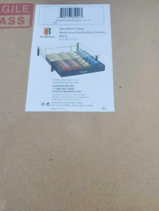 Glass Nespresso Vertuoline Drawer