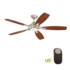 New! Home Decorators Petersford 52' Brushed Nickel Ceiling Fan