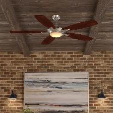 New! Home Decorators Petersford 52' Brushed Nickel Ceiling Fan - Photo 3