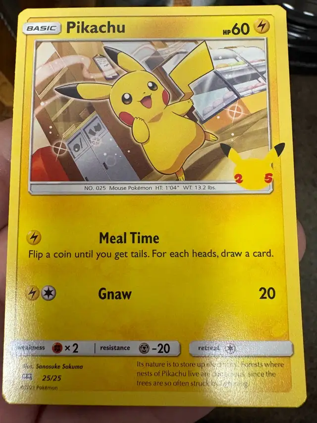 Pikachu Pokemon Card