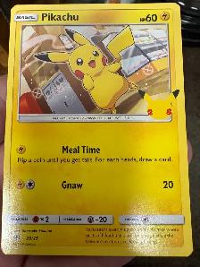 Pikachu Pokemon Card