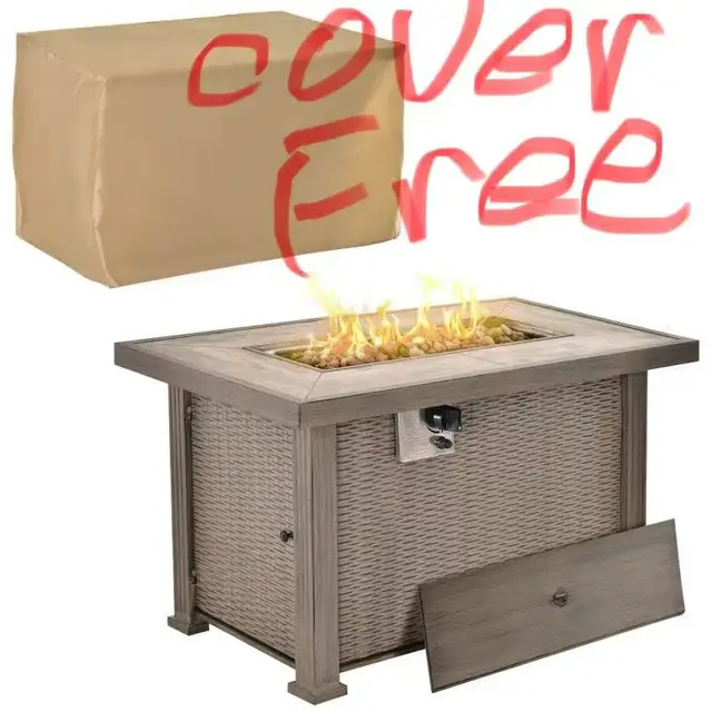 Brand New Aluminum & Steel Fire Pit Table Special $299