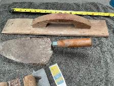 Masonry Tools Lot Goldblatt Richard Trowels Floats Putty Knife ! - Photo 10