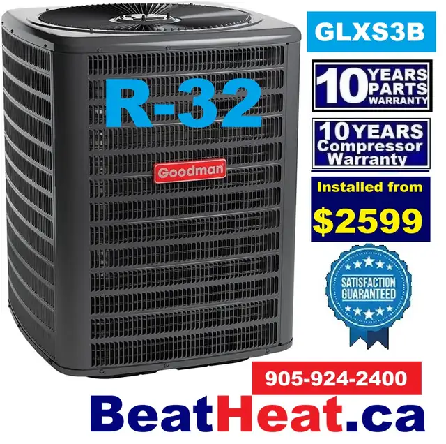High efficiency Air Conditioner with new GAS from Lennox Goodman