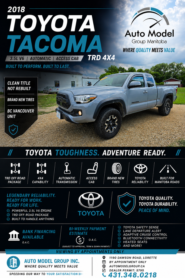 2018 Toyota Tacoma TRD 4x4 /NAV/GREAT CONDITION/