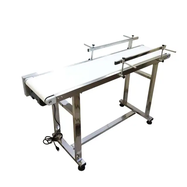 53 'x11.8' White PVC Belt Conveyor 110V 230054