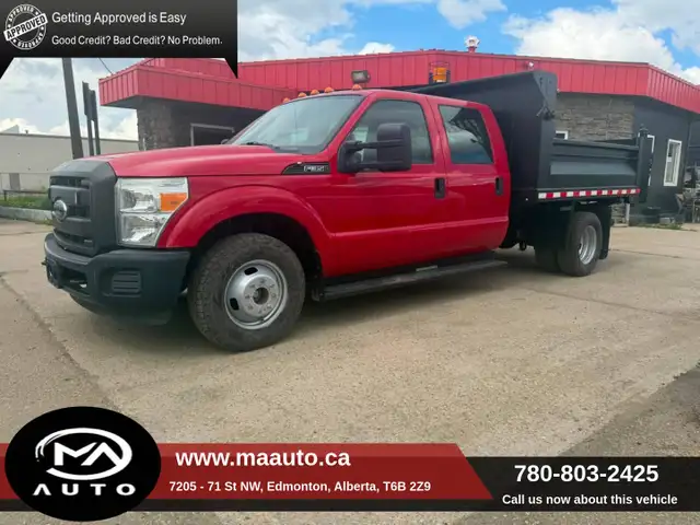 2015 Ford Super Duty F-350 DRW Crew Cab Dump Truck – Hydraulic D