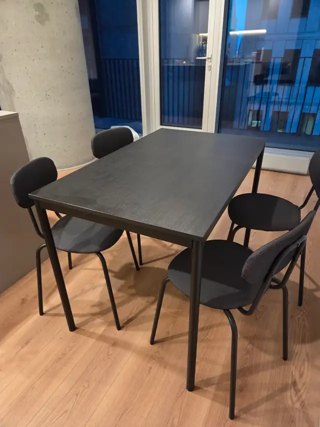 Ikea Dining Table with 4 Chairs, SANDSBERG