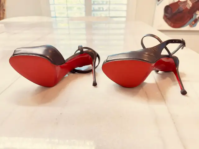 Louboutin Peep-Toe Shoes