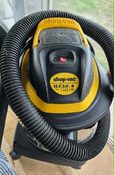 SHOP-VAC 4 GALLON STAINLESS STEEL WET/DRY VACUUM – TESTED – $35 - Photo 2