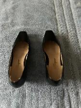 Salvatore Ferragamo 7.5 B woman's black wedge shoe - Photo 4