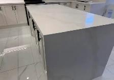White Quartz Kitchen Countertops & Island   Gray Veins⭐⭐ - Photo 3