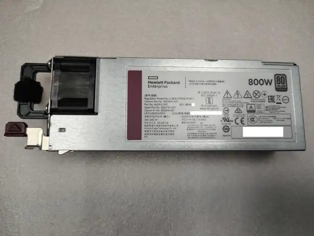 HPE HSTNS-PC41-1 865412-501 800W Server Power Supply
