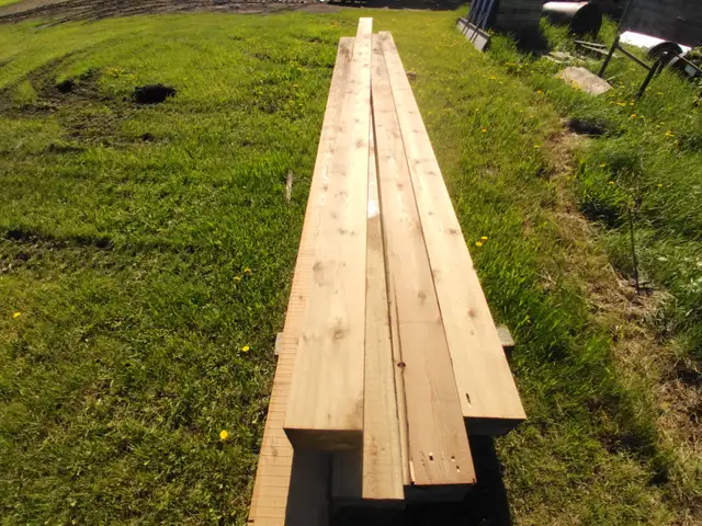 Yellow cedar beams