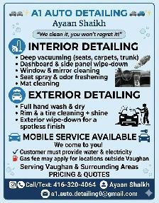 A1 Auto Detailing | Mobile Interior & Exterior Detail