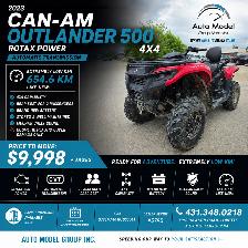 2023 Can-Am OUTLANDER 500 ROTAX 4X4/2 PASSENGER/