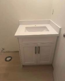 Plain White Countertop With Kitchen Island - Photo 5