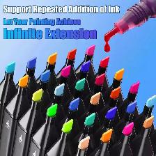 Alcohol Markers 168 Colors with Base Dual Tip Art Drawing Marker - Photo 3