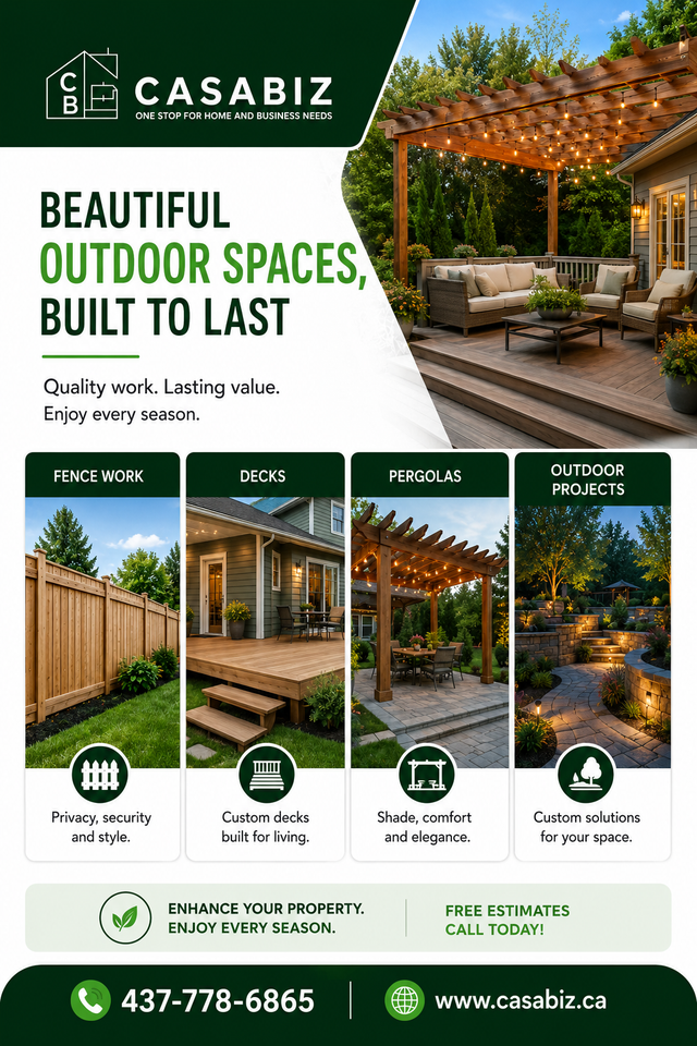 Fencing/Decks/Outdoor Kitchens
