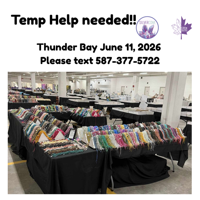 HELP WANTED – EVENT STAFFThunder Bay Rock N' Gem Show