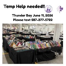 HELP WANTED – EVENT STAFFThunder Bay Rock N' Gem Show