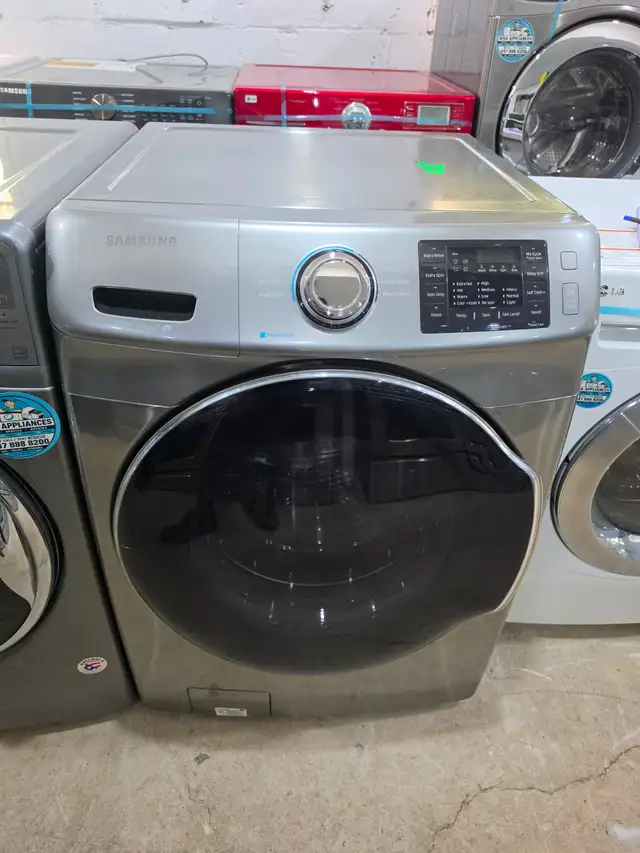 LIKE NEW! Samsung 27' Stainless Steel Front-Load Washer